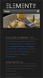 Mobile Screenshot of element112restaurant.com